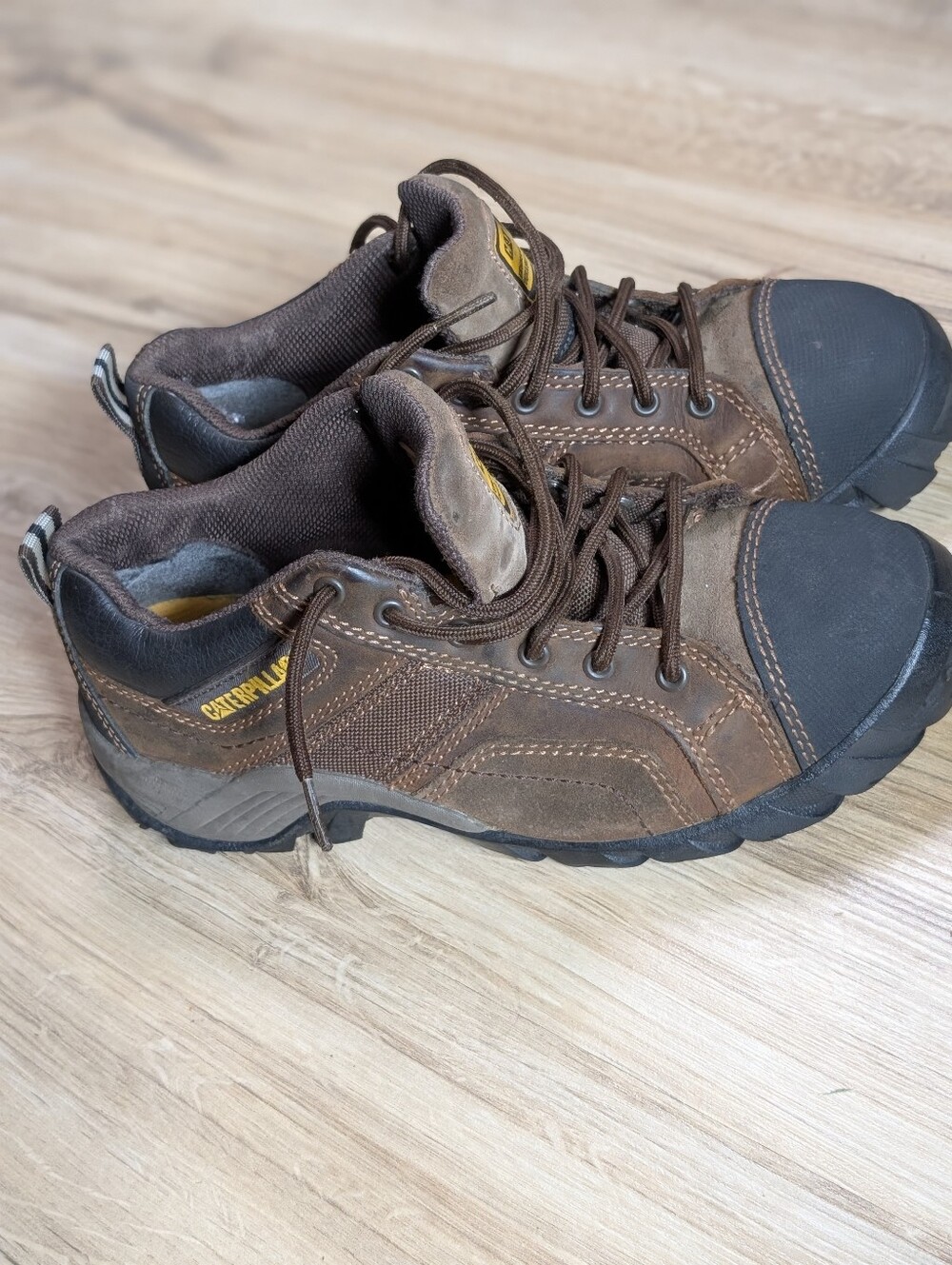 Caterpillar Argon Comp Toe Lace-Up Work Shoe Dark Brown Size Women's 8.5